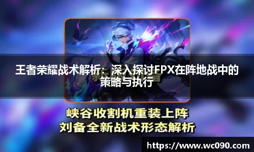 王者荣耀战术解析：深入探讨FPX在阵地战中的策略与执行