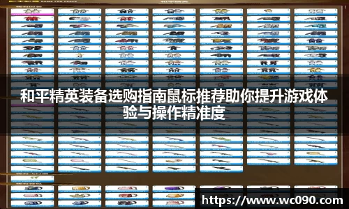 和平精英装备选购指南鼠标推荐助你提升游戏体验与操作精准度